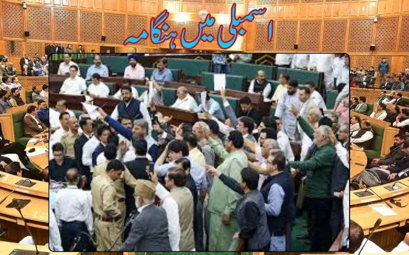 اسمبلی میں ہنگامہ، پی ڈی پی کا حکومت پرحملہ، بی جےپی کا واک آوٹ 